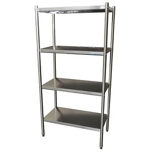 4-Tier Stainless Commercial Kitchen Shelf, 900 x 510 x 1800mm high-0