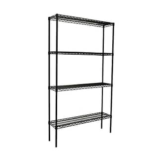 Epoxy Wire Shelving for Coolrooms, 4 Tier, 914 wide x 305 deep x 1800mm high-0