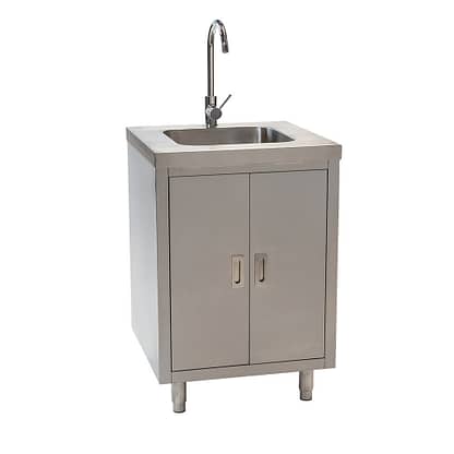 Stainless Steel Cabinet With Fully Integrated Sink X X Mm High Brayco Commercial