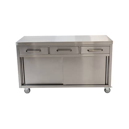 Stainless Restaurant Cabinet, 1500 x 610 x 900mm high - Brayco ...