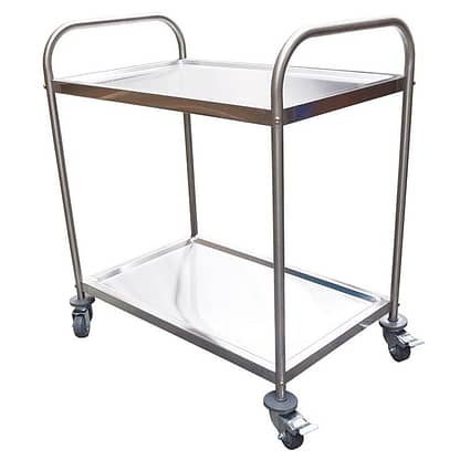 Stainless Trolley, 2-tier With Castors, 910 X 580 X 950mm High - Brayco 