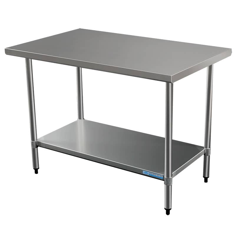 Commercial Grade Stainless Steel Flat Bench, 914 x 762 x 900mm high ...