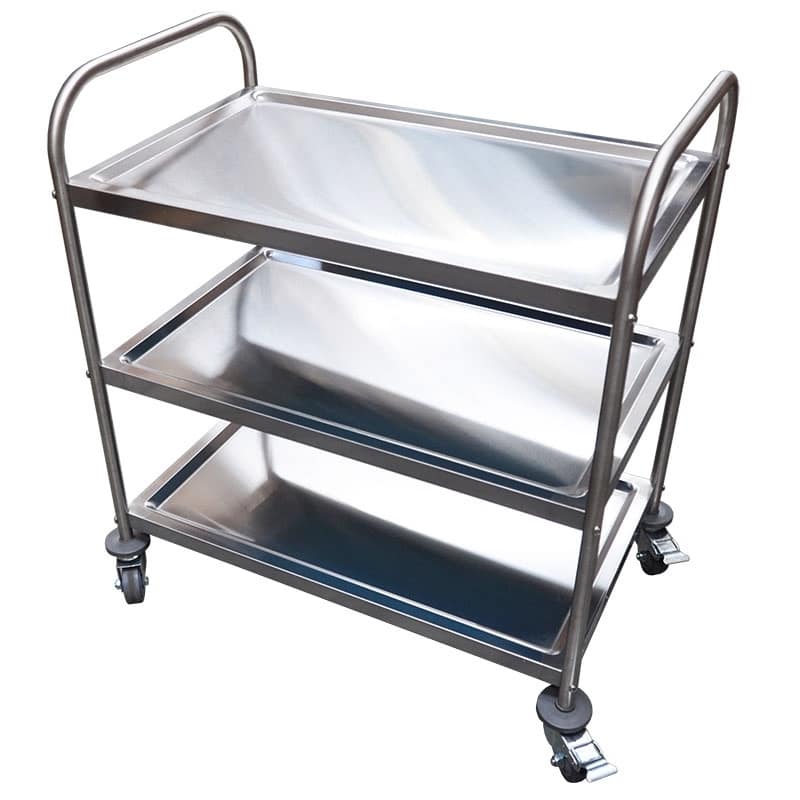 Stainless Steel Trolleys, Commercial Kitchen Metal Trolley