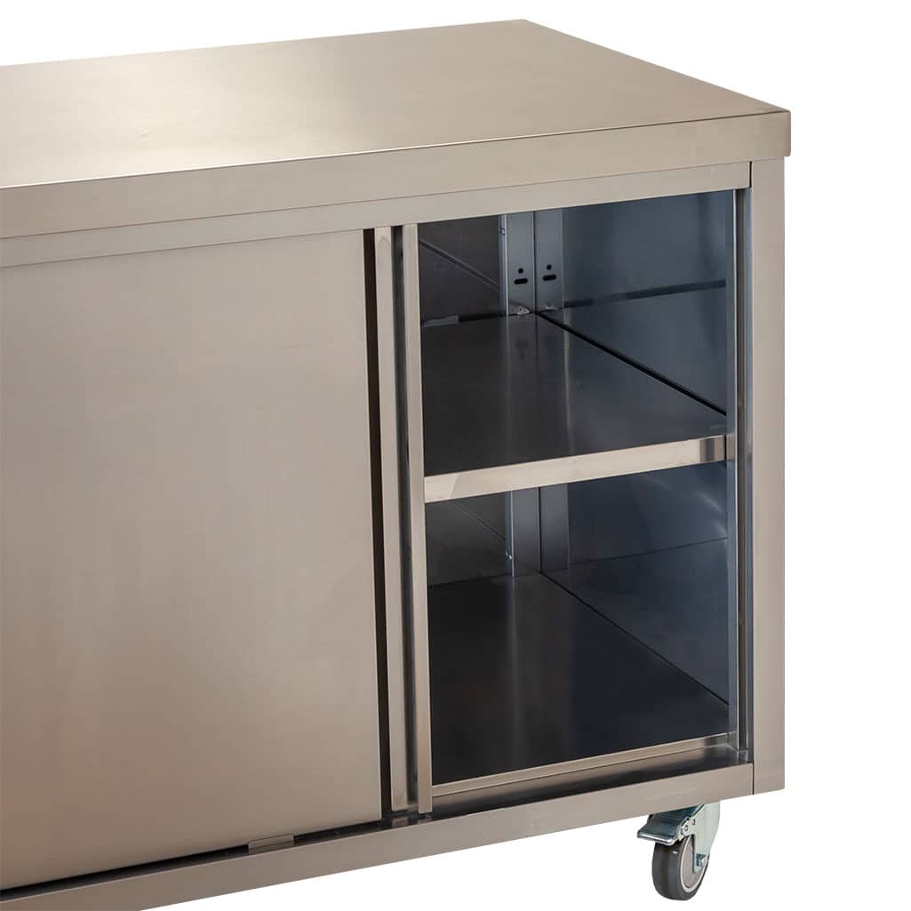 Stainless Steel Commercial Kitchen Cabinet, 2000 x 610 x 900mm high ...