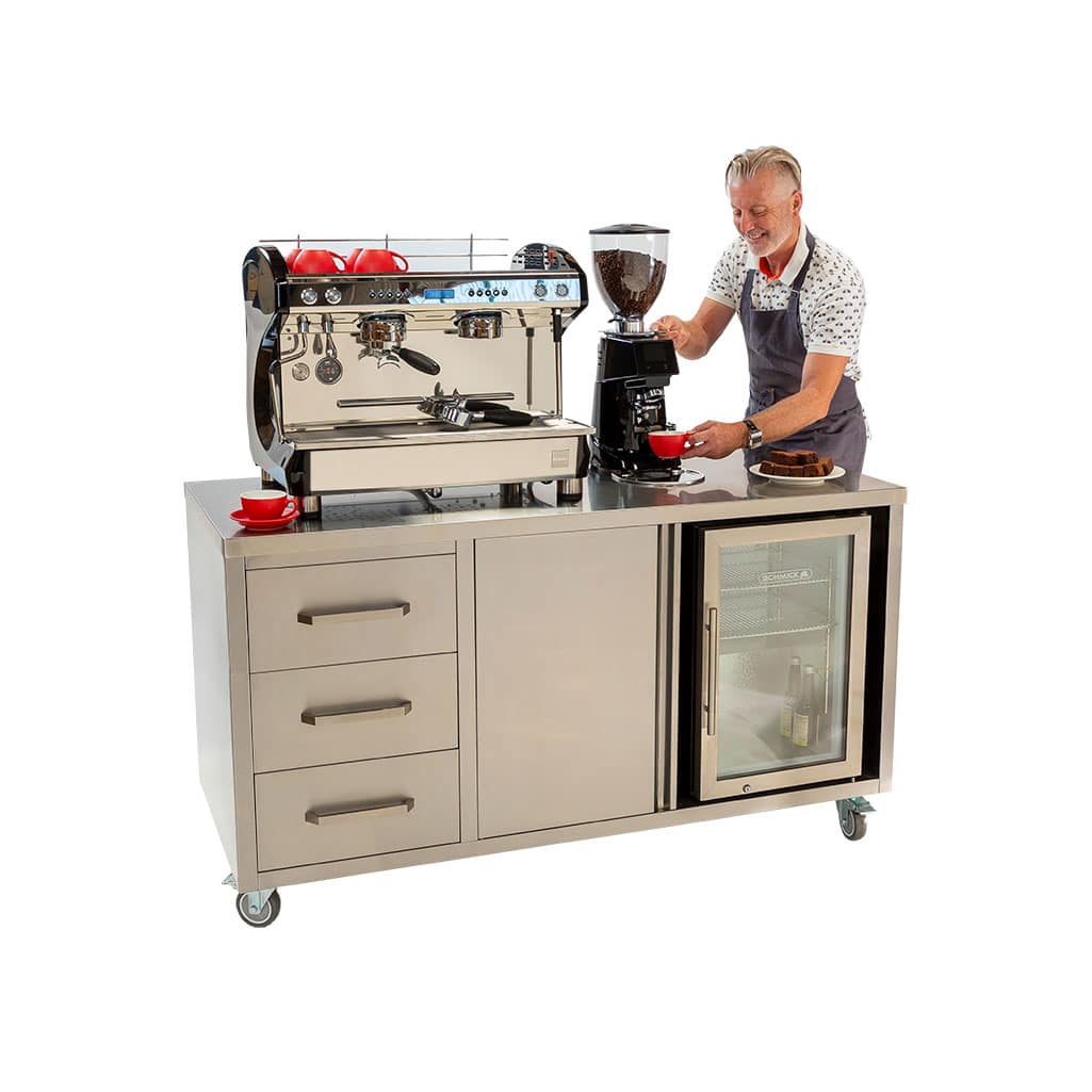 Coffee Cart Machine Ready, 1600 x 700 x 900mm Brayco Commercial Pty Ltd