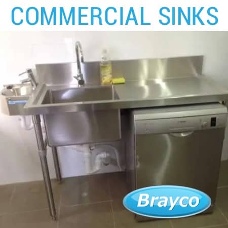 stainless steel kitchen sink commercial
