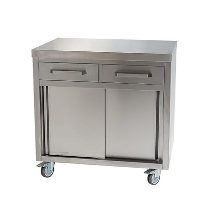 Stainless Cabinet 900 X 610 900mm, Outdoor Stainless Steel Cabinets On Wheels
