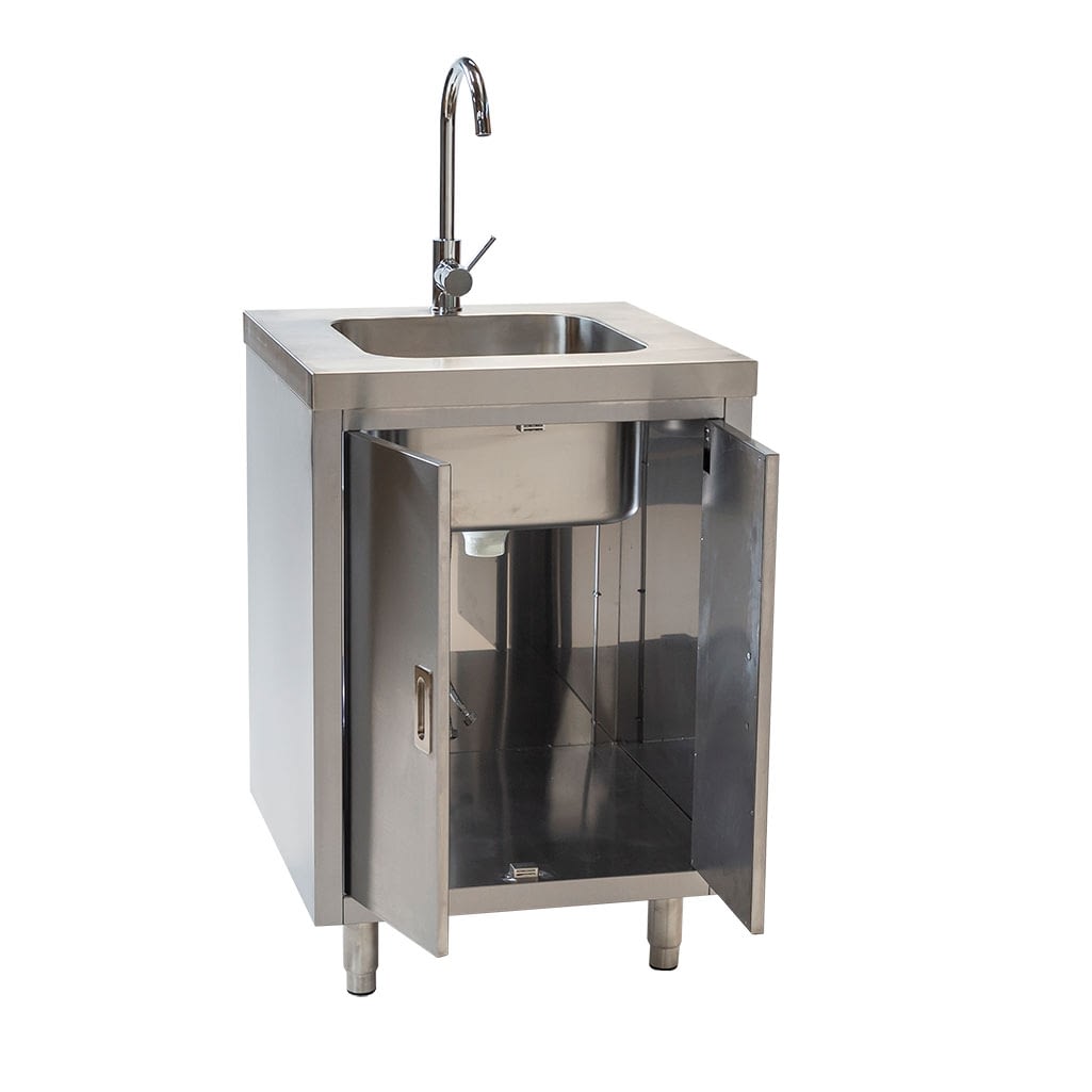 Stainless Steel Cabinet With Fully Integrated Sink X X Mm High Brayco Commercial