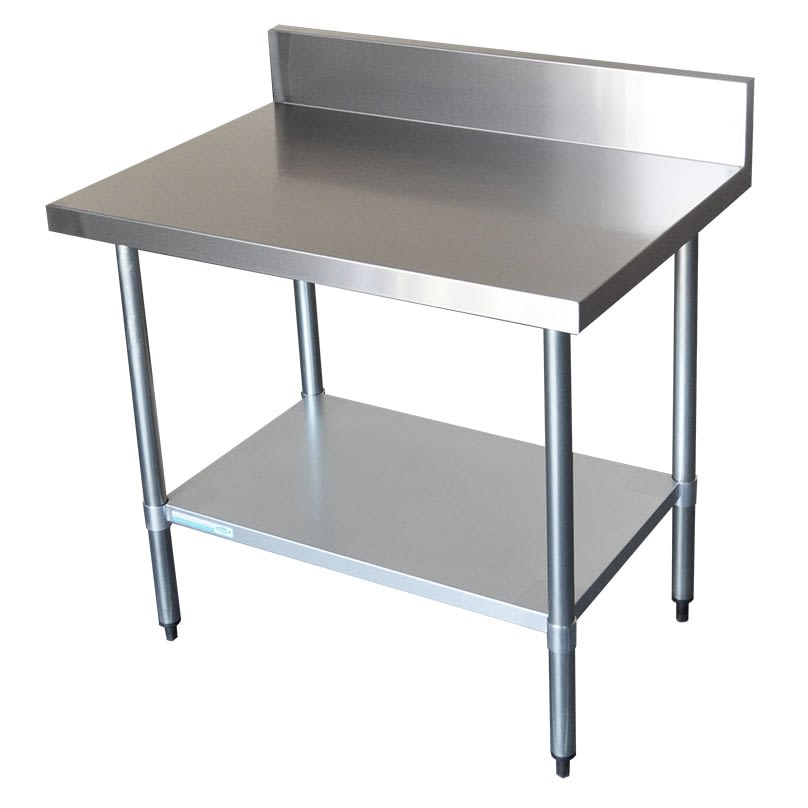 Commercial Grade Stainless Steel Splashback Bench 1000 X 700 X 900mm ...