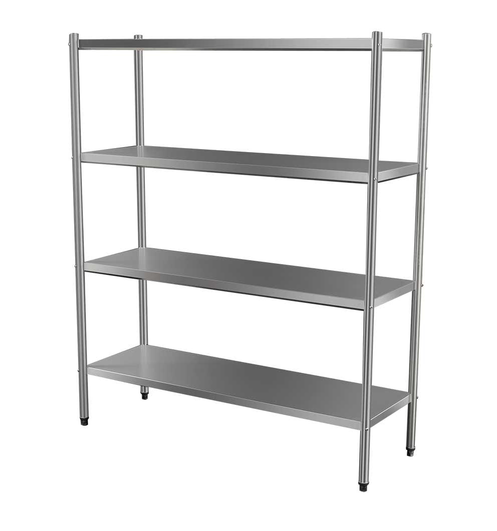4 Tier Stainless Commercial Kitchen, Commercial Stainless Steel Shelving Units