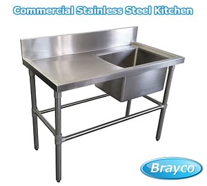 Commercial Stainless Steel Kitchen Sinks