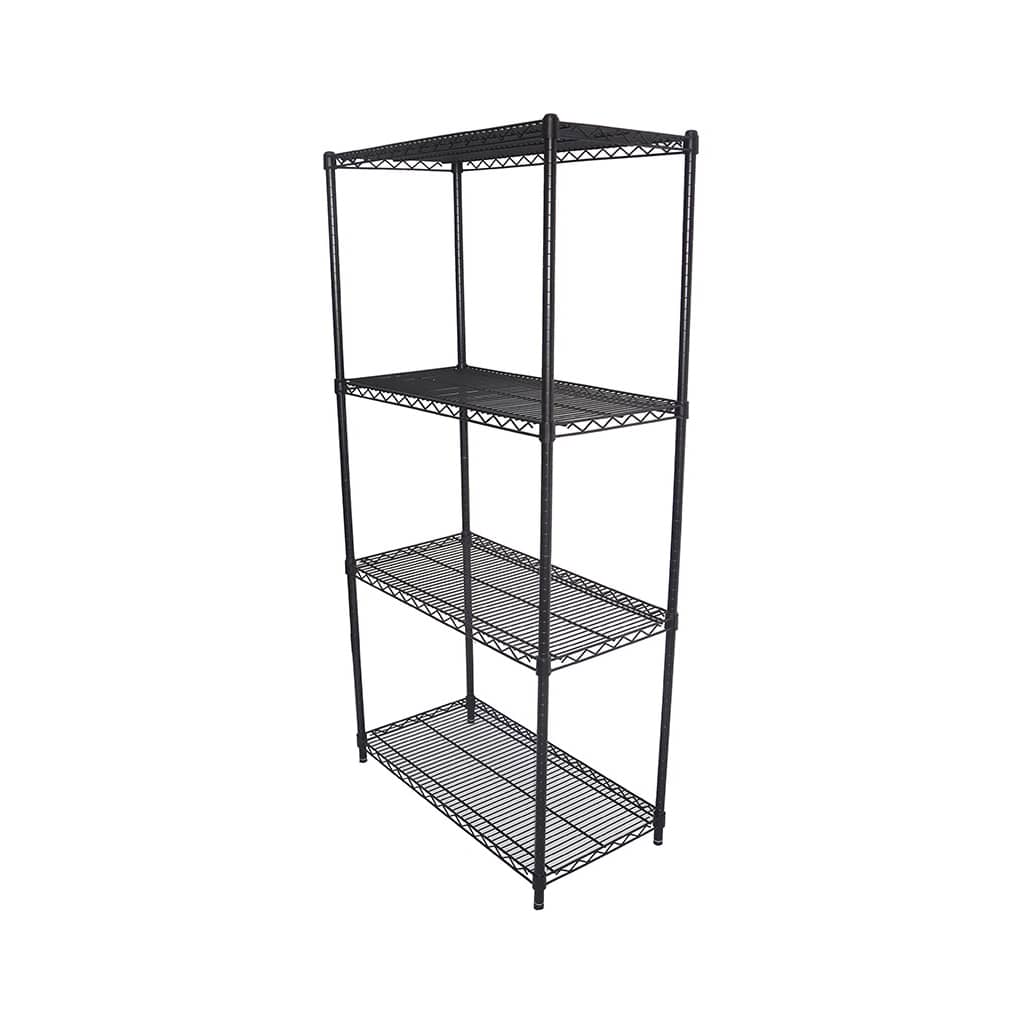 Epoxy Wire Shelving For Coolroom/Dry Store, 4 Tier, 762 X 457 deep x 1800mm high