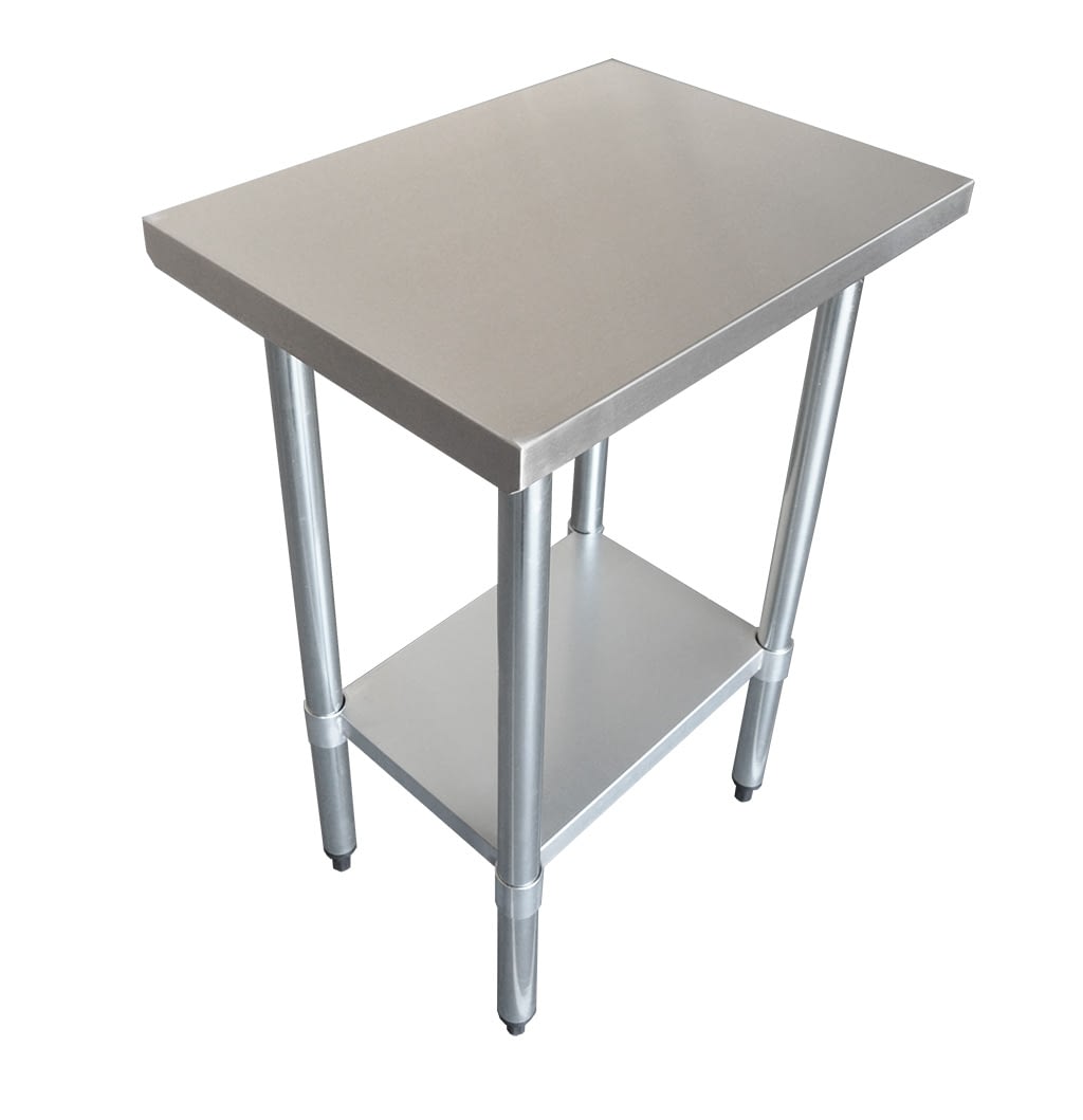 Commercial Grade Stainless Steel Flat Bench 610 x 457 x 900mm high