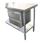 Stainless Steel Double Underbench Drawer, 450 x 480 x 435mm high.