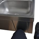 hand wash basin knee operated