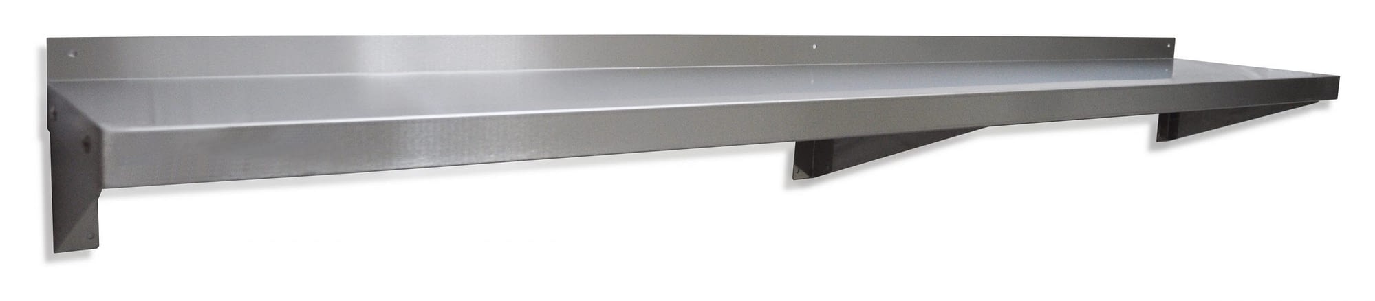 Stainless Steel Solid Wall Shelf, 1800 X 300mm deep