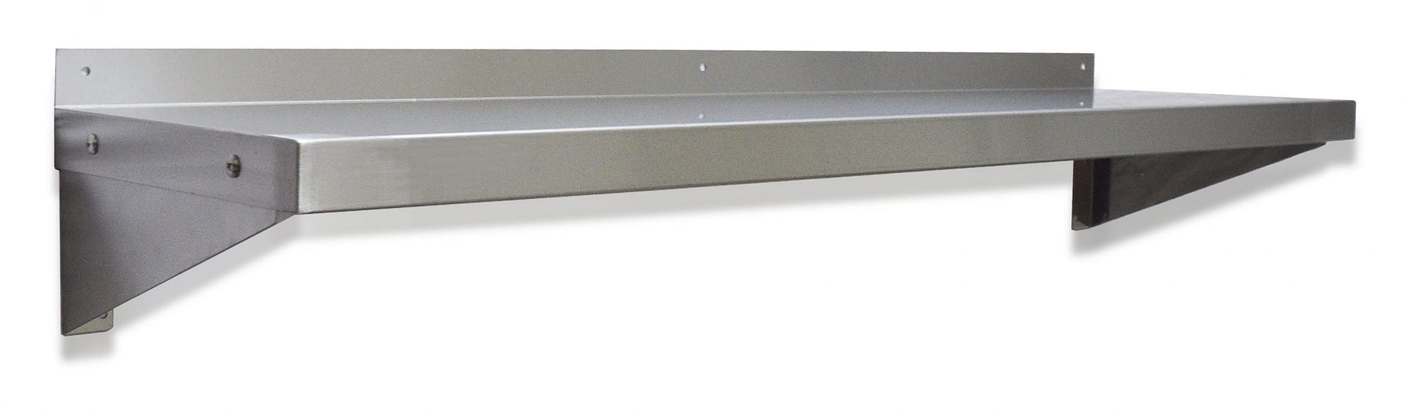 Stainless Steel Solid Wall Shelf, 1200 X 300mm deep