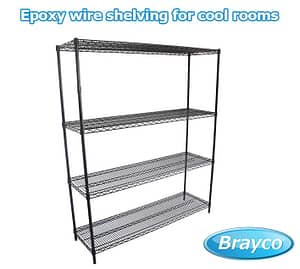 Epoxy Wire Shelving For Cool Rooms