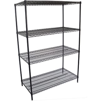 Epoxy Wire Shelving for Coolrooms, 4 Tier, 1219 X 610 deep x 1800mm high-0