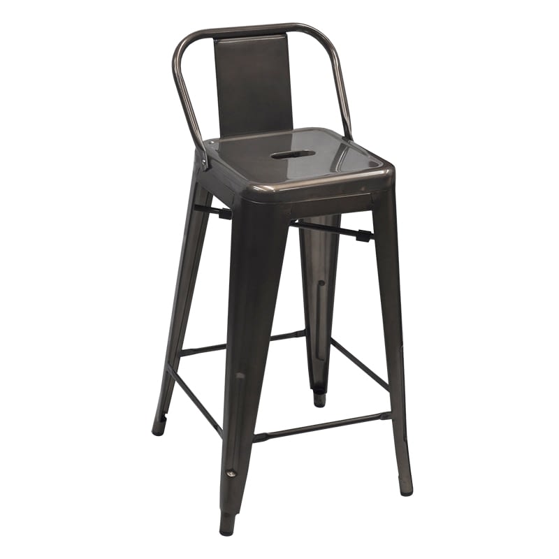 Replica Xavier Pauchard Tolix Stool with Low Back, 66cm – 3 colours