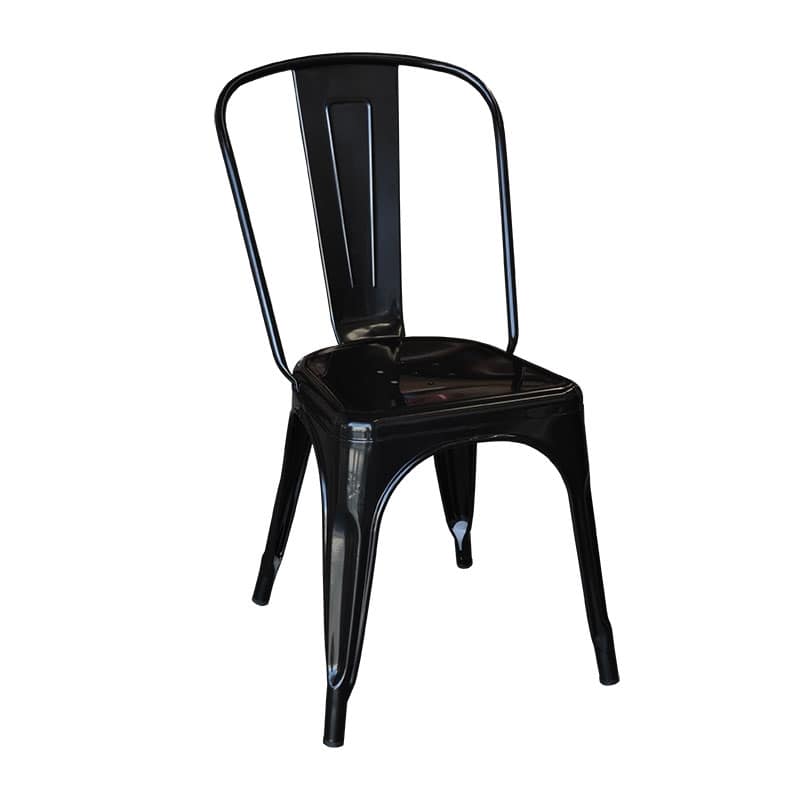 Replica Xavier Pauchard Tolix Chair, Matt Black