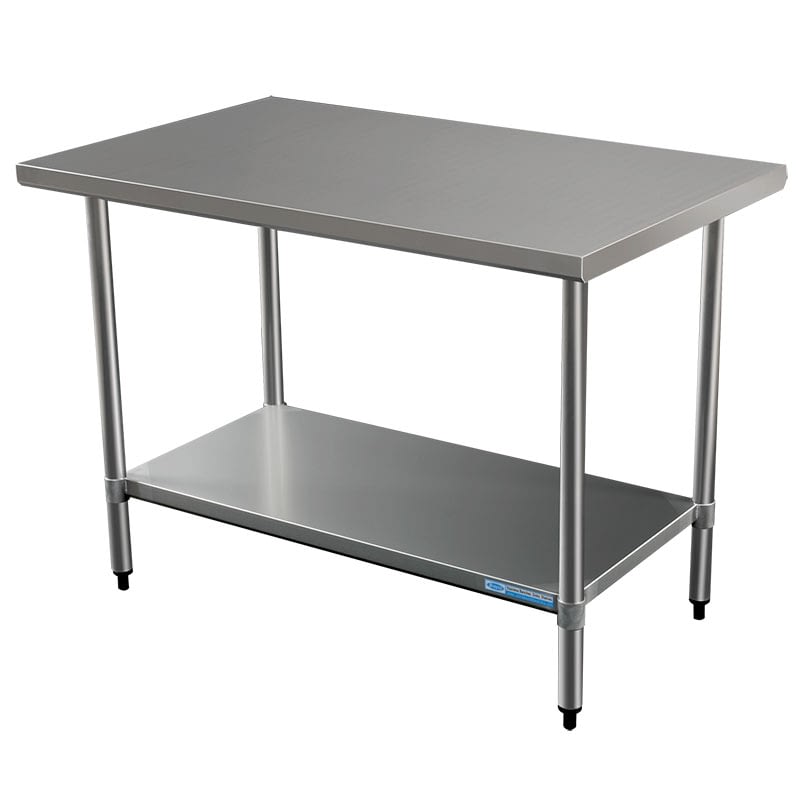 Commercial Grade Stainless Steel Flat Bench, 914 x 762 x 900mm high