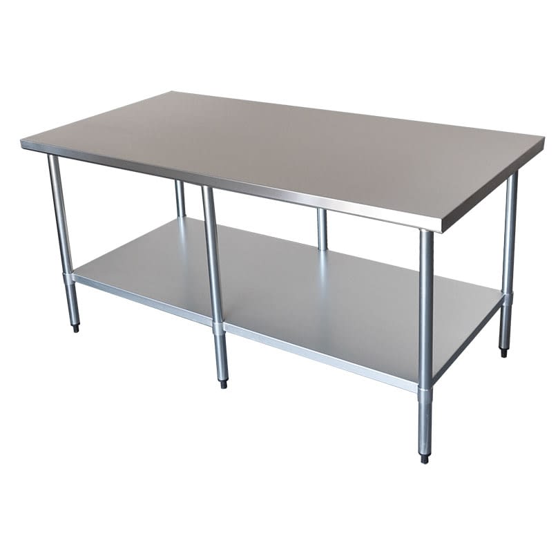 Commercial Grade Stainless Steel Wide Bench, 1829 x 914 x 900mm high ...