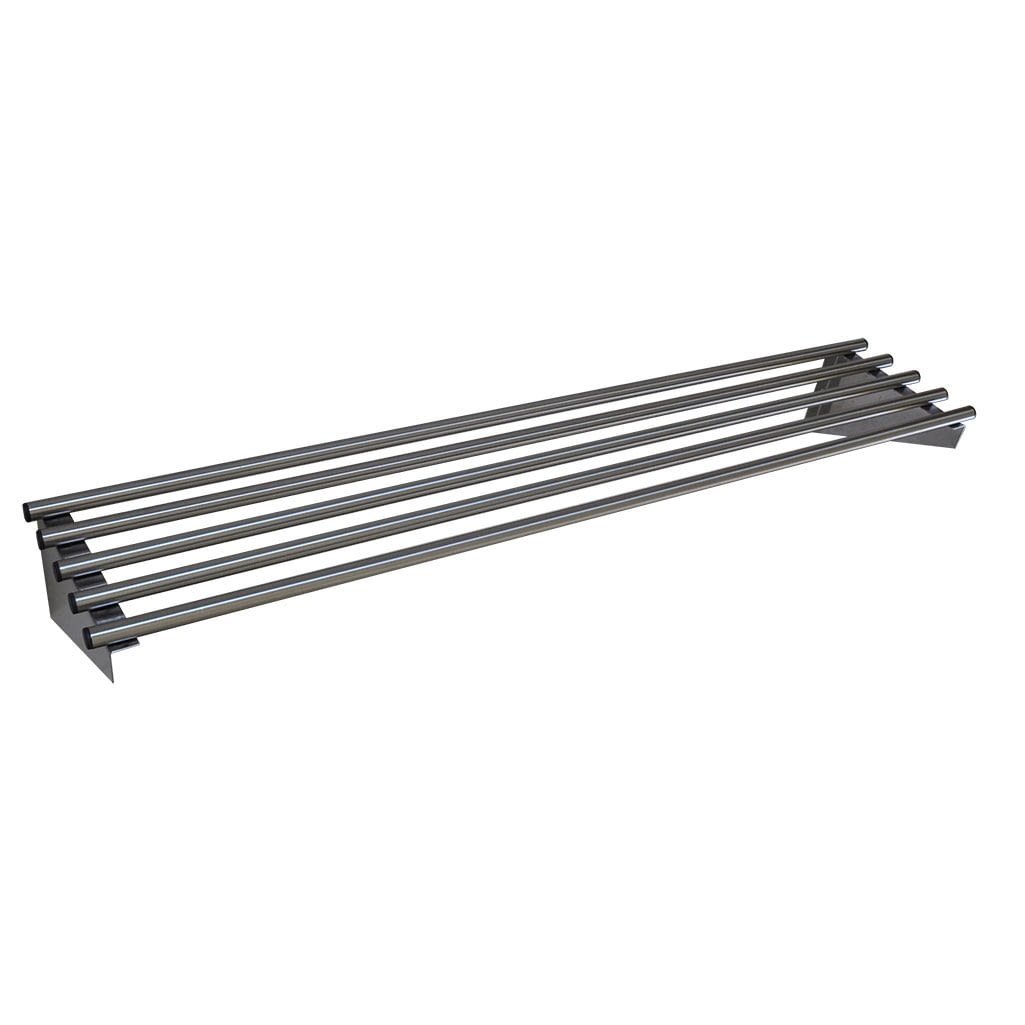 Stainless Steel Pipe Wall Shelf, 1500 X 450mm deep