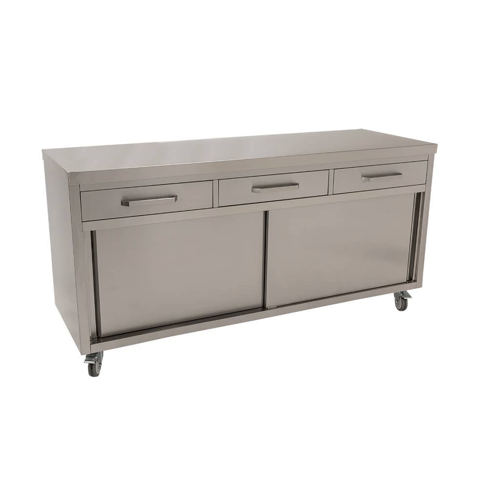 Stainless Steel Cabinet for Commercial Kitchens, 1800 x 610 x 900mm high