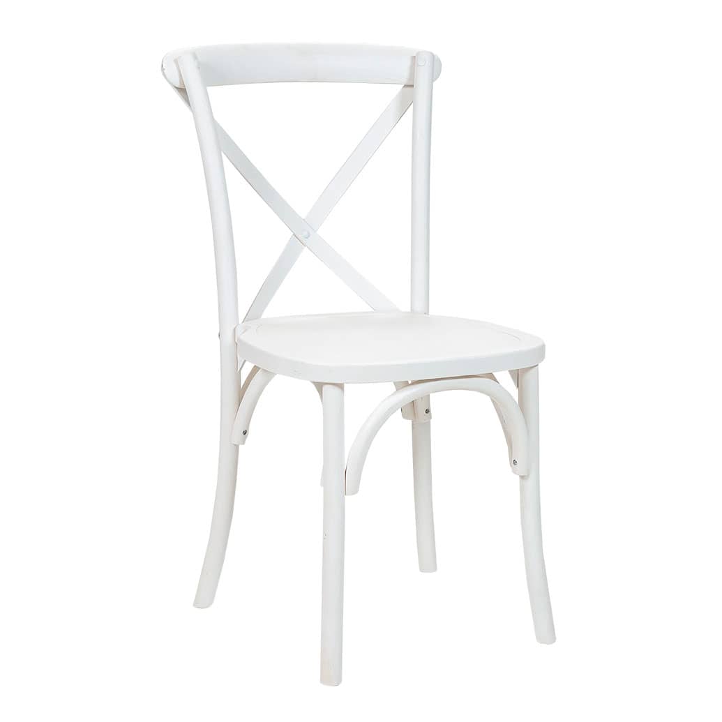 Provincial Crossback Chair, White