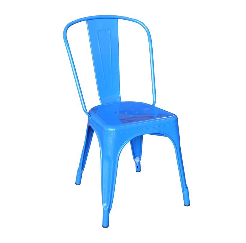 Replica Xavier Pauchard Tolix Chair, Blue