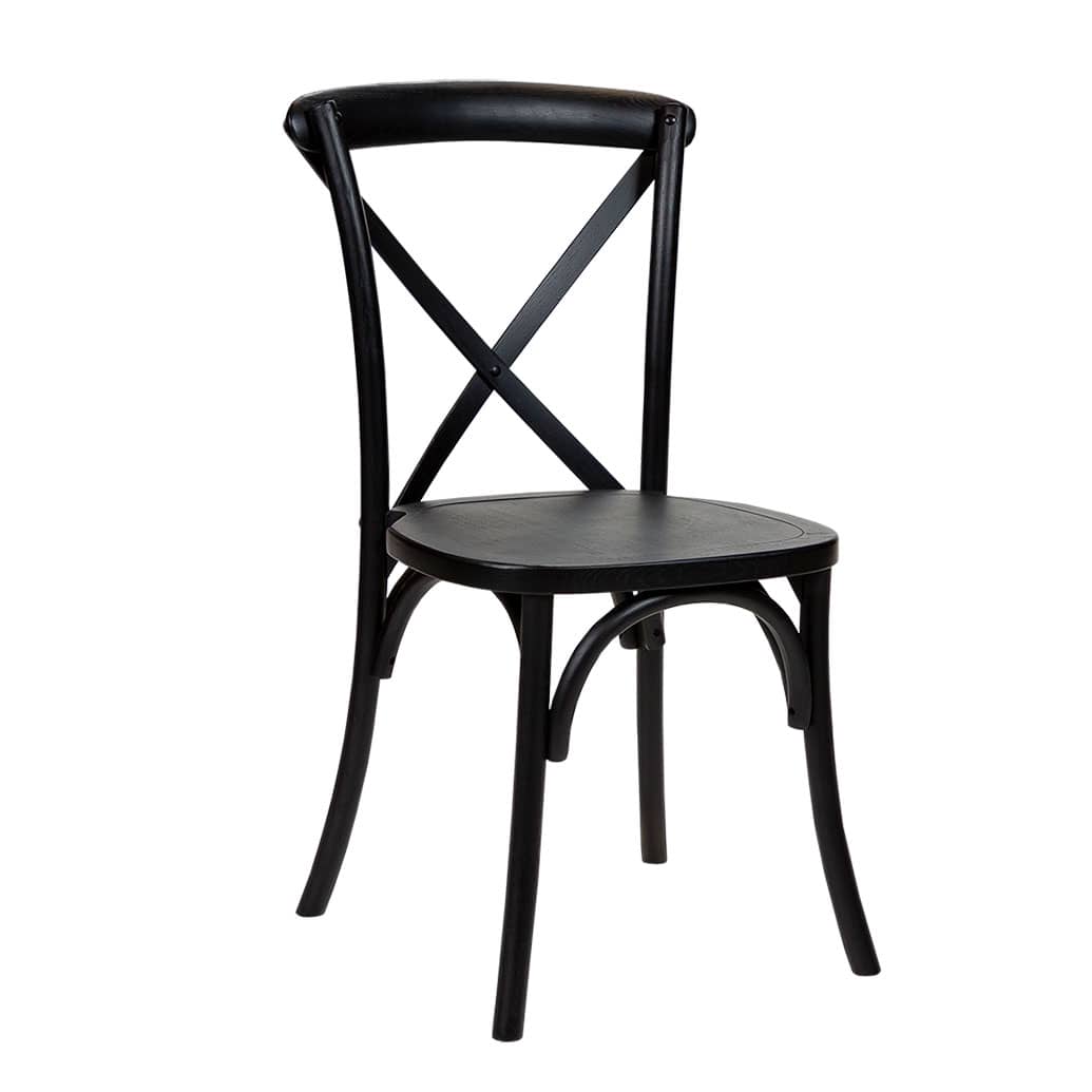 Provincial Crossback Chair, Black