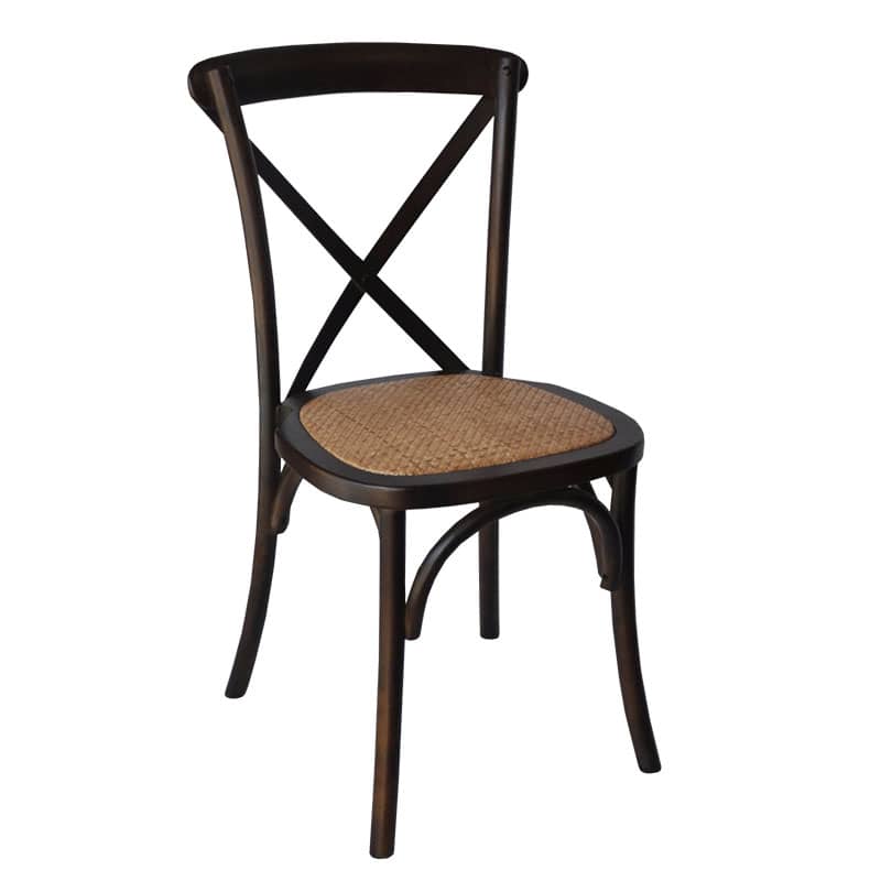 French Provincial Crossback Chair, Walnut